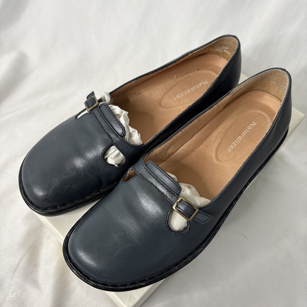 Naturalizer Celeste Women's 8 Blue Leather‎ 186NA38 Comfort Shoes - Picture 3 of 11